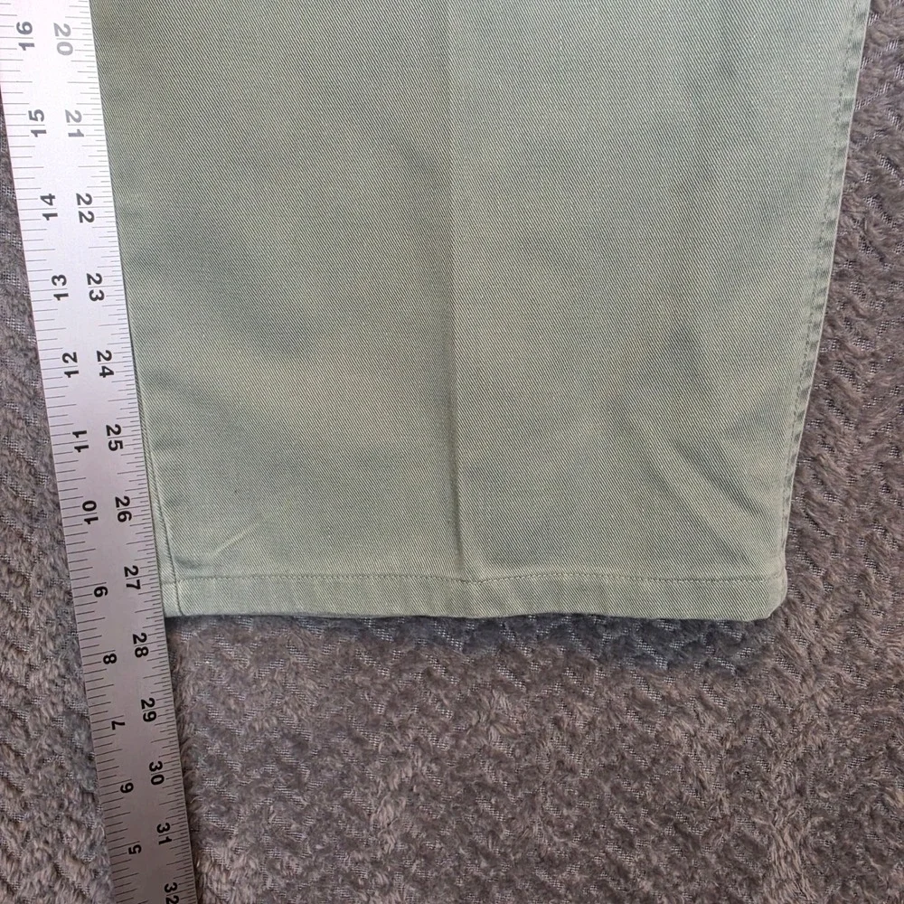 Vintage Old Money Polo Ralph Lauren Andrew Pant 36x32 Sage Green Pleated Chino